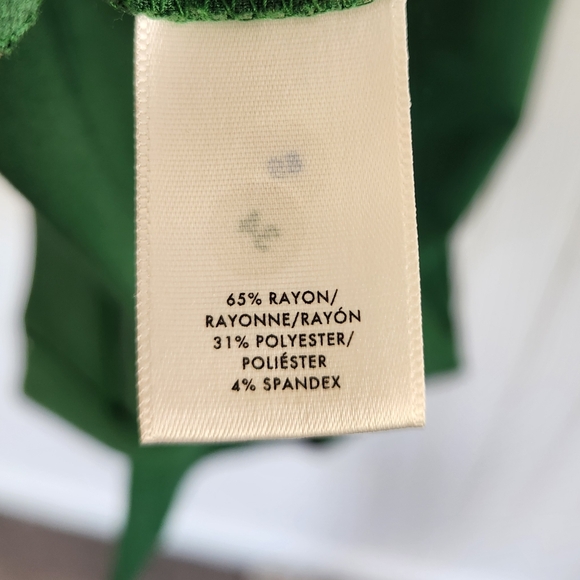 ANN TAYLOR Kelly Green Office Workwear Knee Length Sheath Dress 4P - Picture 6 of 6